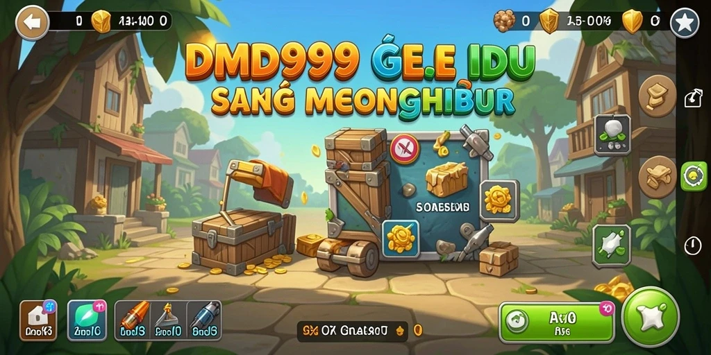 Tampilan gameplay seru dari DMD999 yang menampilkan elemen Idle.