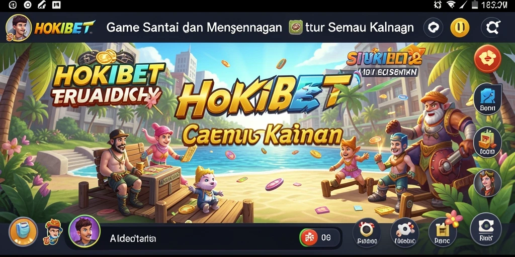 Tampilan gameplay HOKIBET yang mengasyikkan dan penuh warna.