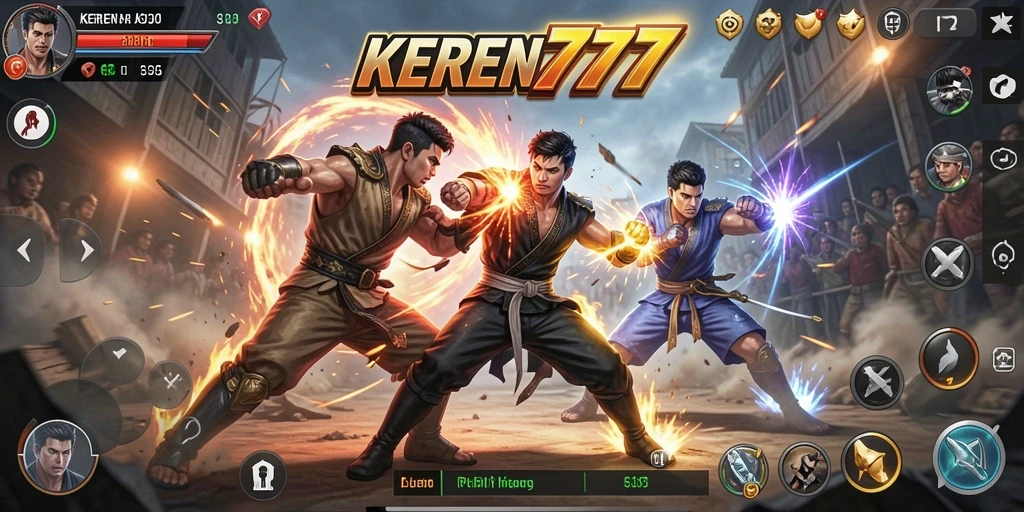 Tampilan menarik dari gameplay KEREN777 dengan aksi pertarungan seru.