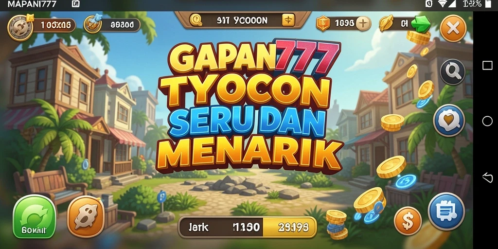 Tampilan gameplay menarik dari MAPAN777 dengan elemen Tycoon.