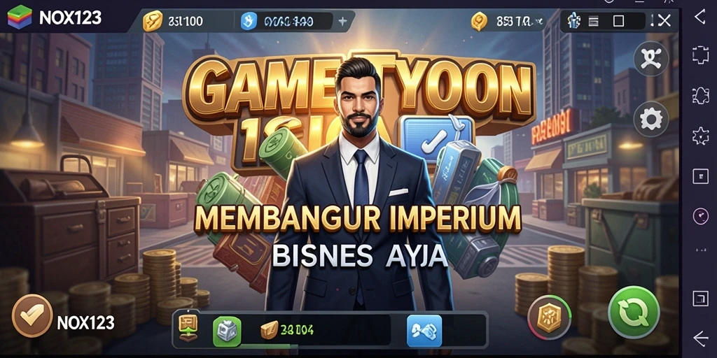 Gameplay seru NOX123 dengan manajemen bisnis yang mendalam.