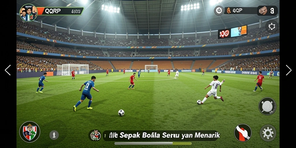 Gameplay QQRP yang menegangkan dalam sepak bola.