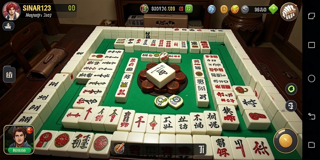 Tampilan gameplay Mahjong yang menarik dalam SINAR123.