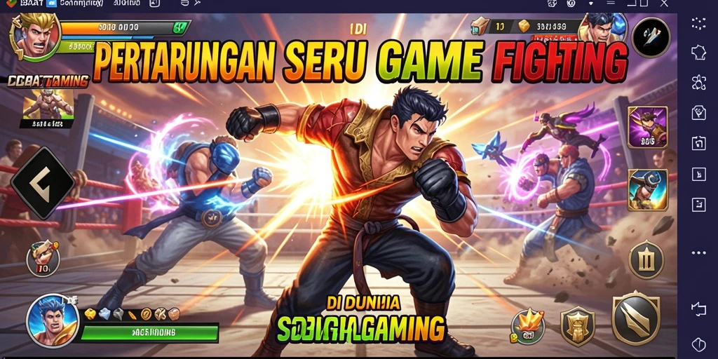Tampilan gameplay pertarungan seru dalam SOBATGAMING.